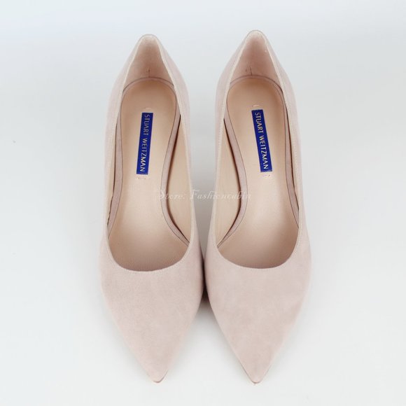 NEW Stuart Weitzman Leigh Suede Pumps - Picture 6 of 16